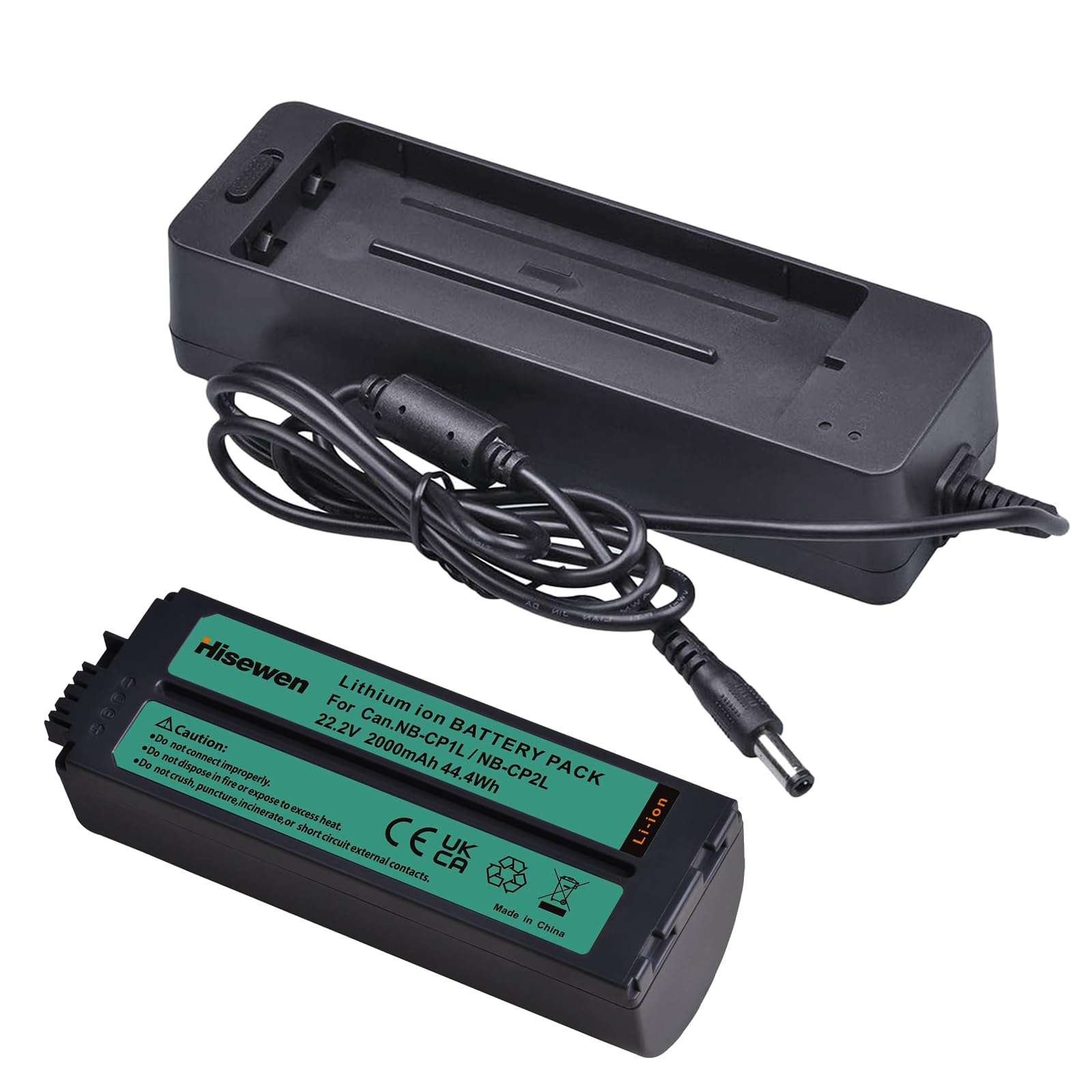 Batterie et chargeur NB-CP2L NBCP1L 2000 mAh pour imprimante photo Canon Compact SELPHY CP800, CP900, CP910, CP1200, CP1300, CP1500