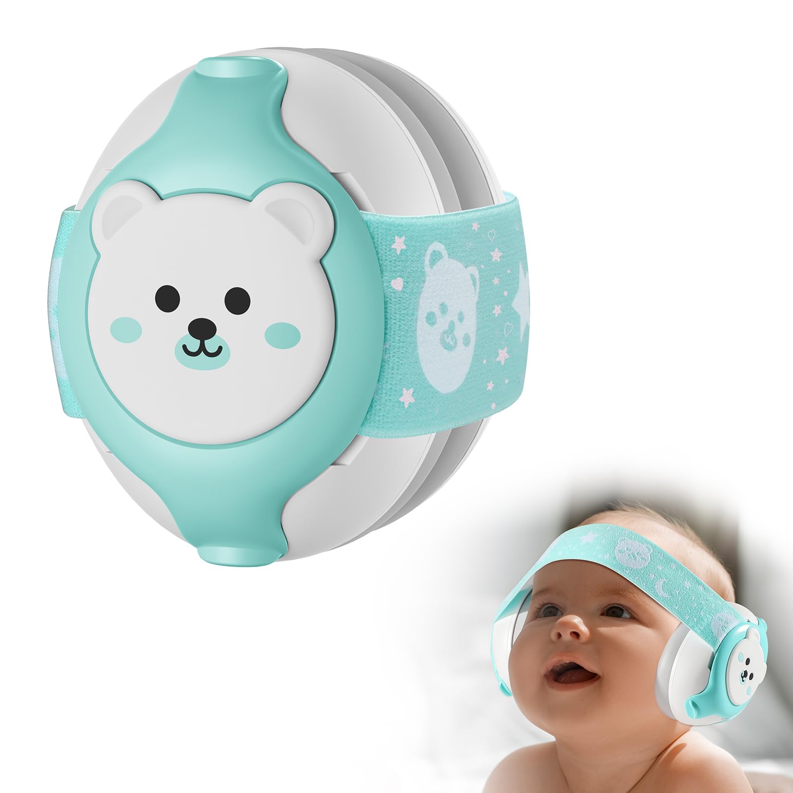 YomauiYee Baby Noise Cancelling Headphones 0-36 Months, 25dB NRR Hearing Protection for Babies & Toddlers - Image 2
