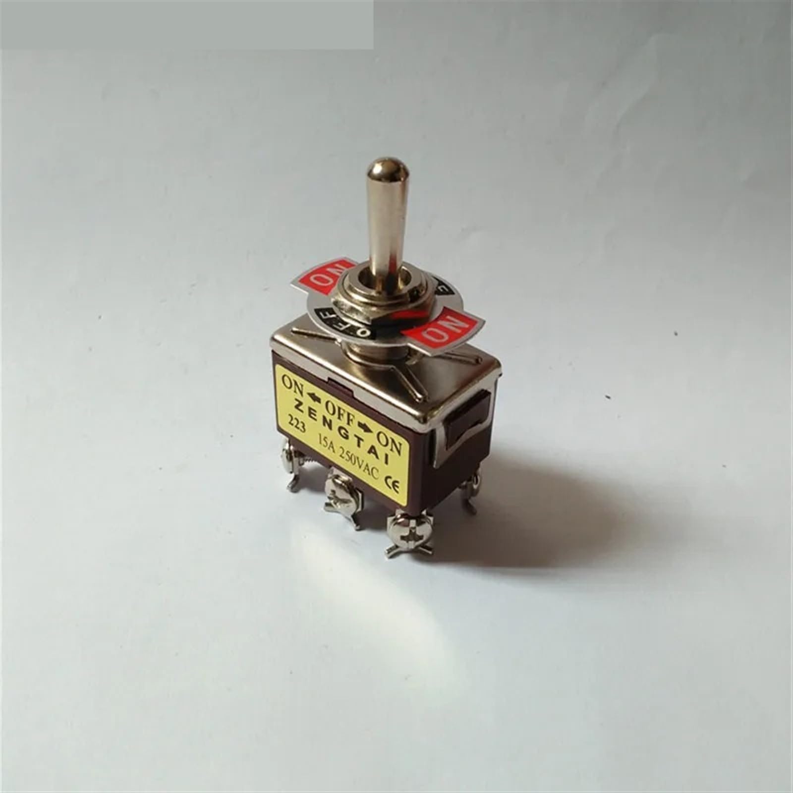 BKGWCSOR DPDT On/Off/On 3 Position 6 Pins Momentary Toggle Switch AC 250V 15A Switches