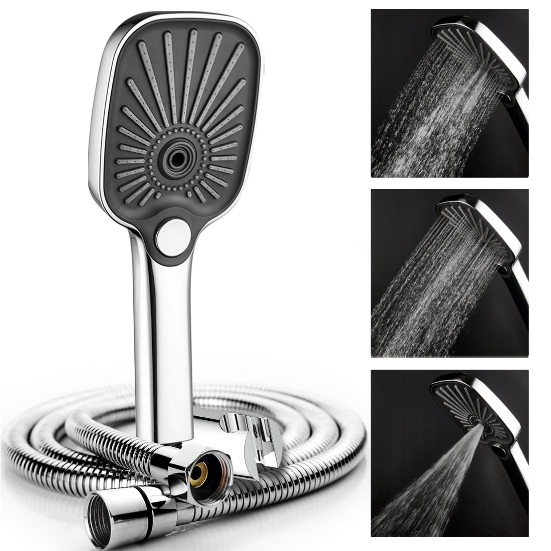 ALTON SHR22380, ABS,3-Function, 5-INCH, Hand Shower With SS-304 Grade 1.5 Mtr Flexible Hose & Wall Hook, Silver (B0CP4VHMNM) Amazon Price History, Amazon Price Tracker