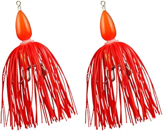 Set van 2 Vishaken met 6 Klauwen - Patroon Inktvis Haken voor Prematuur