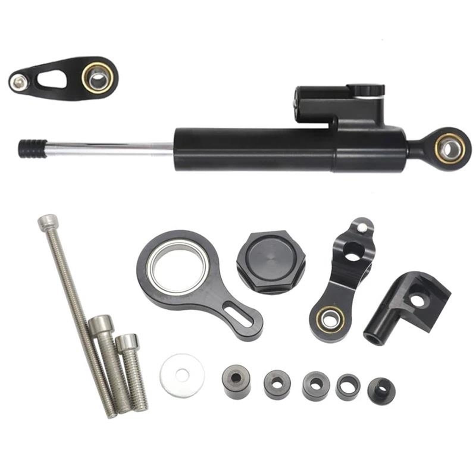 D'amortissement Amortisseur De Direction pour Moto pour Yamaha YZF R1 R6 2002-2020 Kit Fixation pour/Stabilisateur Support De Montage(Couleur 1)
