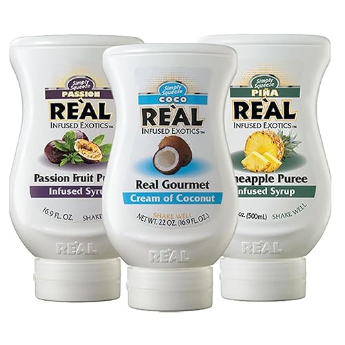 Real Fun in the Sun Essentials - Paquete variado de Coco Real, Pina Real y Passion Real (paquete de 3, botellas de 16.9 onzas líquidas)