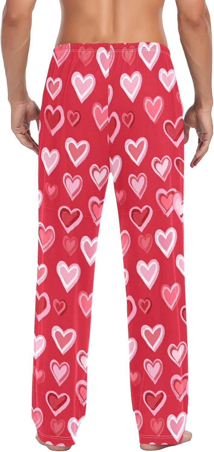 Boccsty Halloween Men Cotton Flannel Pajama Pants Christmas Mens Lounge Sleep PJ Bottoms S-XXL