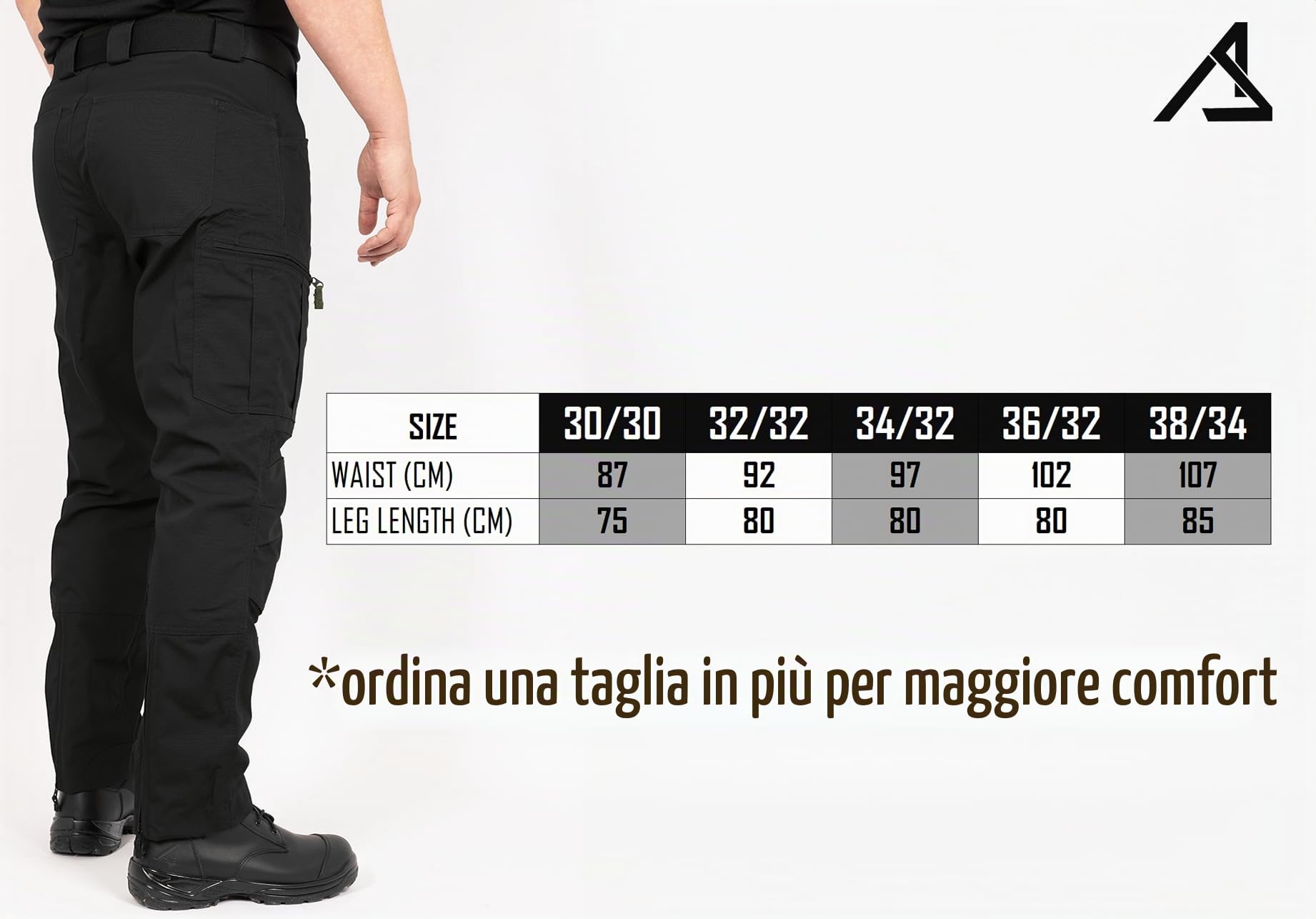 ACE Schakal Pantaloni Mission - Pantaloni Tattici Ripstop Lunghi da Uomo - Pantaloni da Trekking con Il 35% di Cotone da Uomo