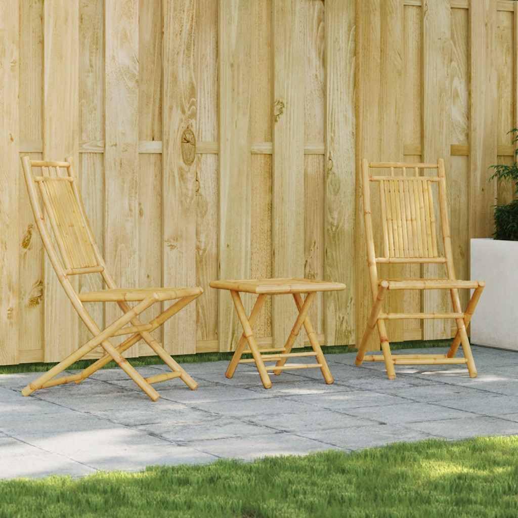 Salon de jardin bistro pliable solide 130kg pour petit balcon terrasse