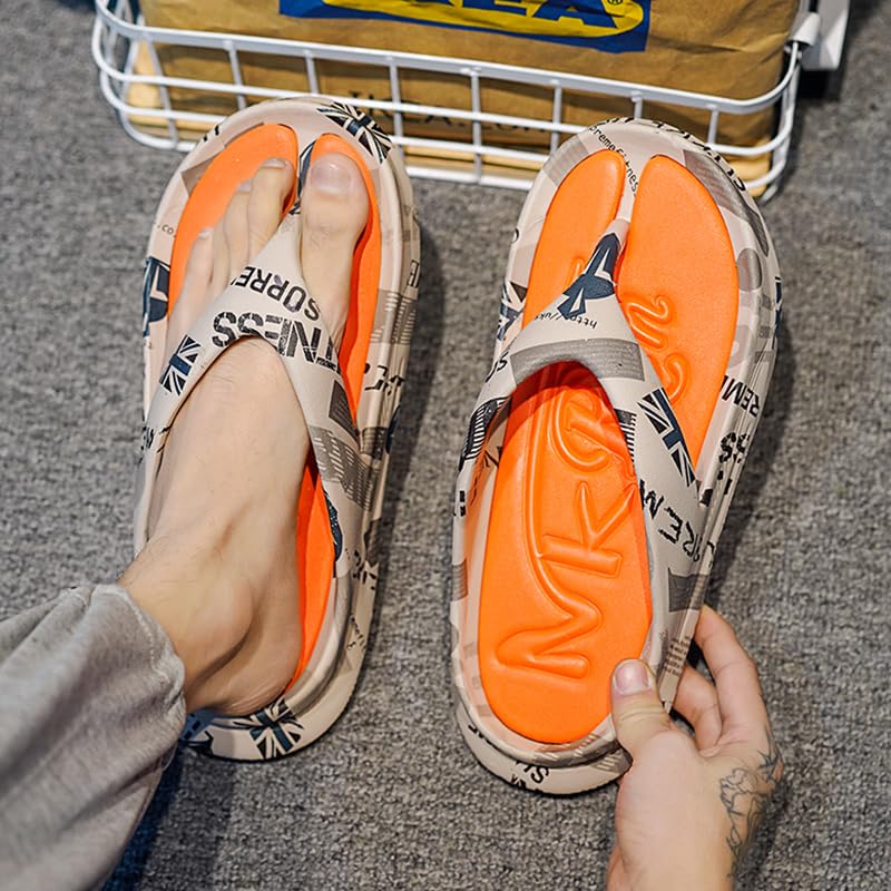 Men's Flip-Flops, Thongs Sandals Comfort Slippers for Beach4