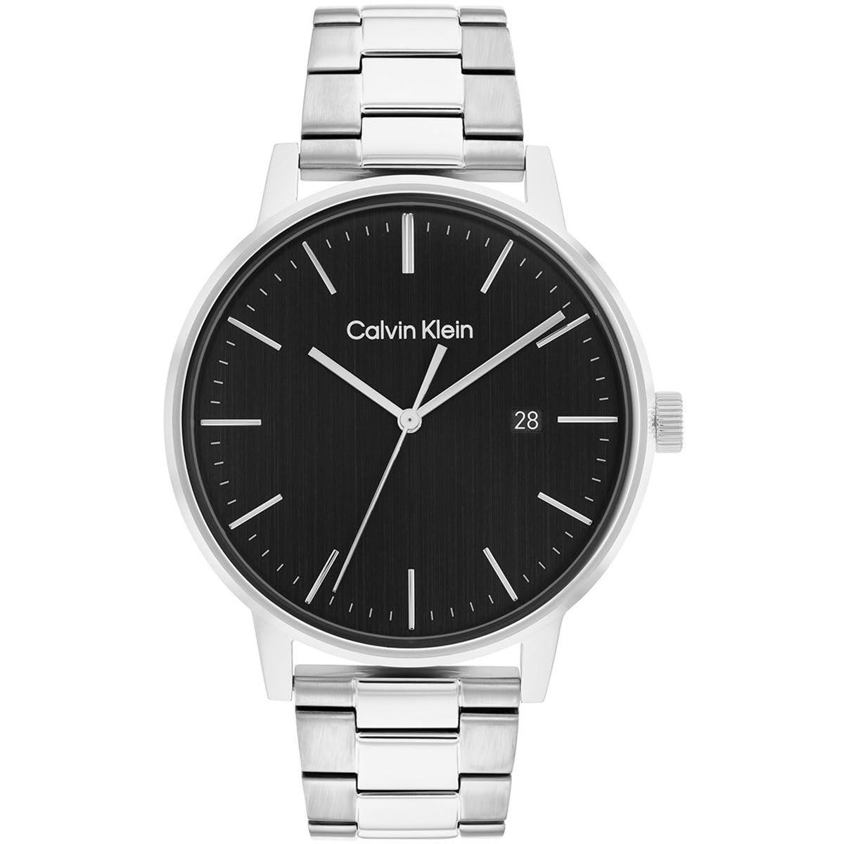 Calvin Klein Analog Quarzuhr für Herren Kollektion Linked Bracelet for HIM mit Edelstahlarmband