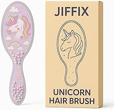Unicorn Hair Brush for Girls, Kids & Women | Soft-Bristle Detangling Brush for Wet & Dry Hair | Painless, Scalp Friendly, Anti-Frizz Cartoon Comb