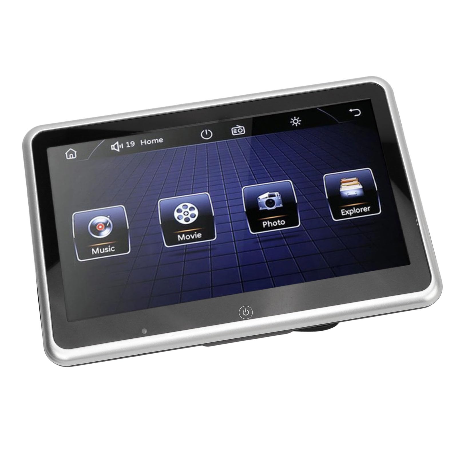 Monitor Reposacabezas Coche, Pantalla Táctil 10,1 Pulgadas 1024X600, Enlace Espejo Transmisor FM, Reproductor DVD Multimedia for Familias Viajes Largos Pasajeros Entretenimiento en Carretera