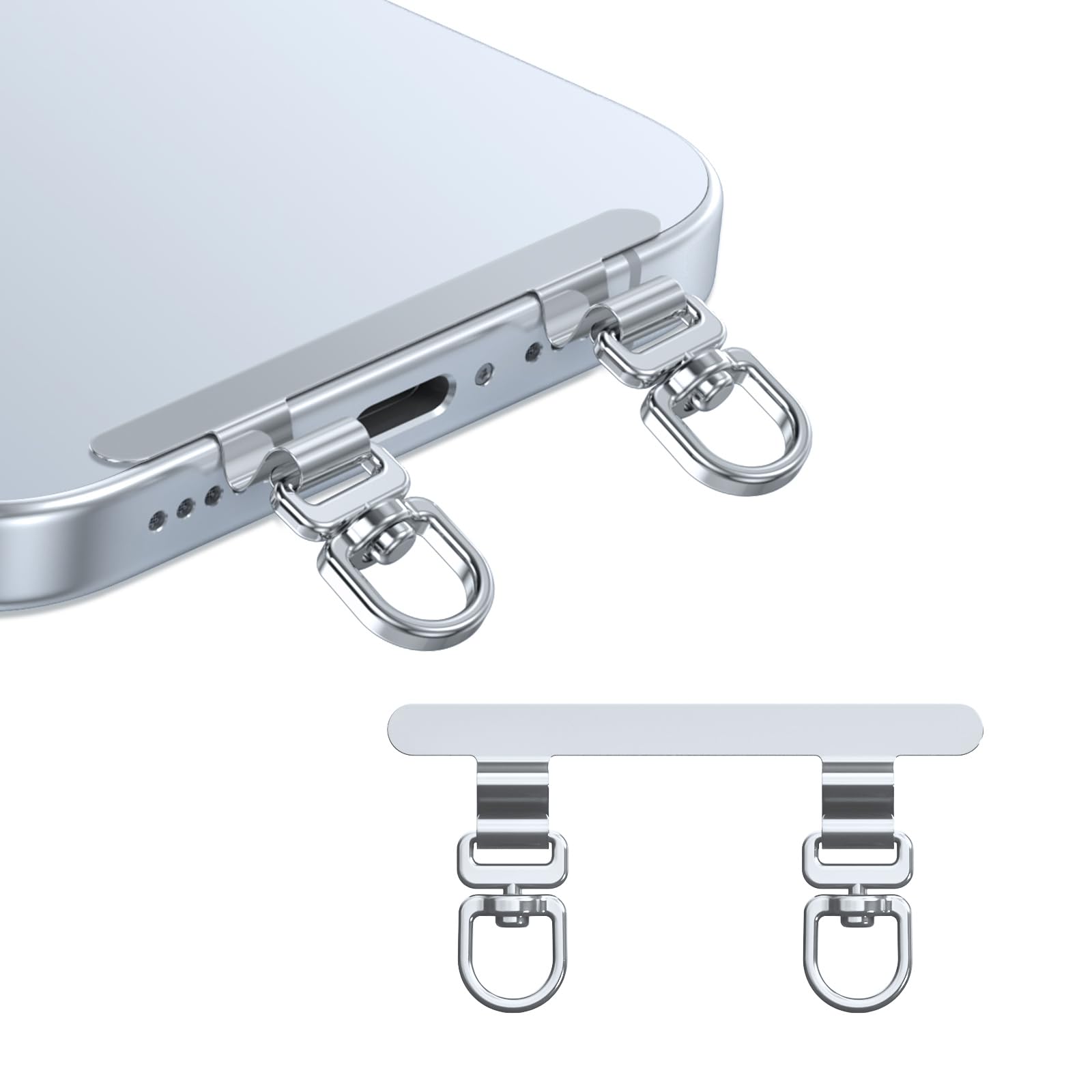 Amazon.co.jp: Heptour スマホ ストラップホルダー 2口 ダブルリング