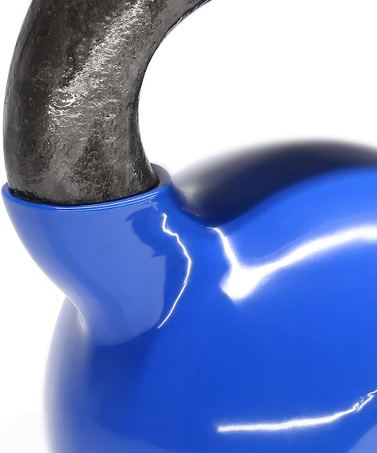 Mancuerna Pesa Rusa Kettlebell con revestimiento de vinilo con Mango Ancho Antideslizante para Ejercicios y Entrenamiento en Casa y Gimnasio, Fitness.