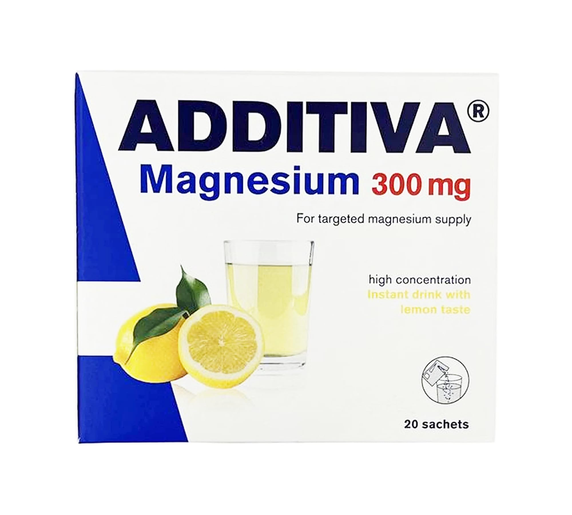 Magnesium Drink 300mg 20 Effervescent Granule Sachets, 74g