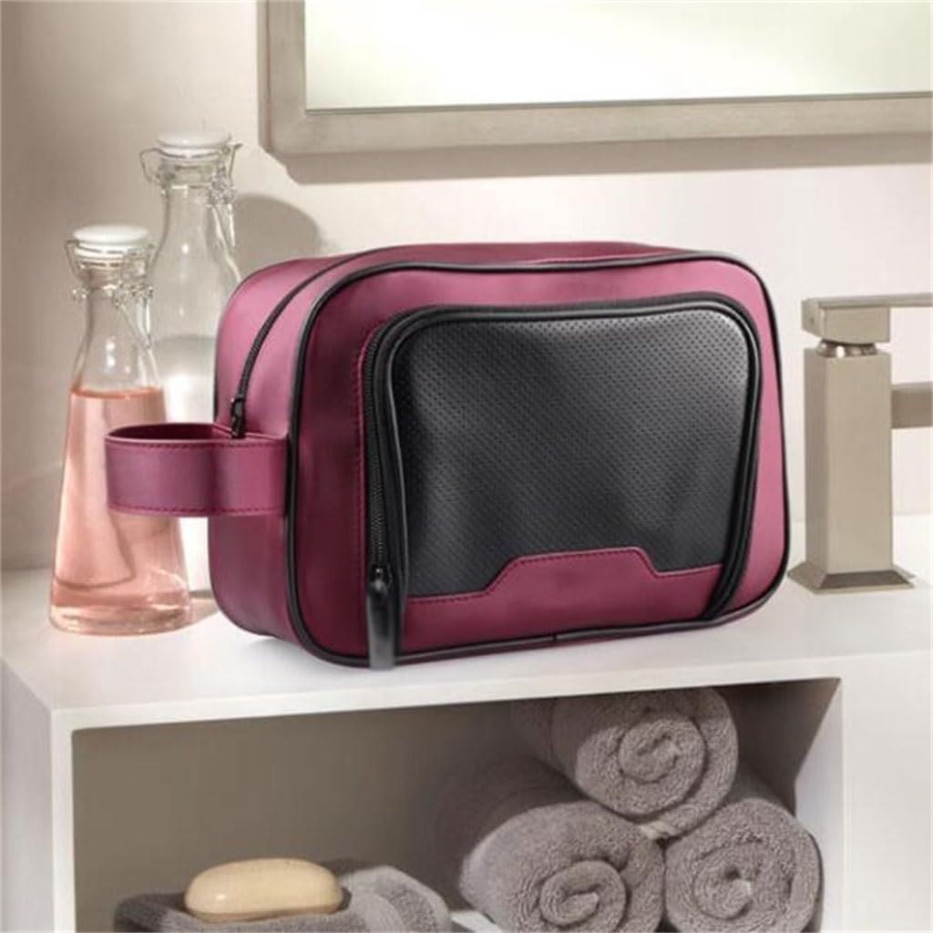 Large capacity toiletries bag, men's portable business travel storage, makeup, women's multi compartment image 3