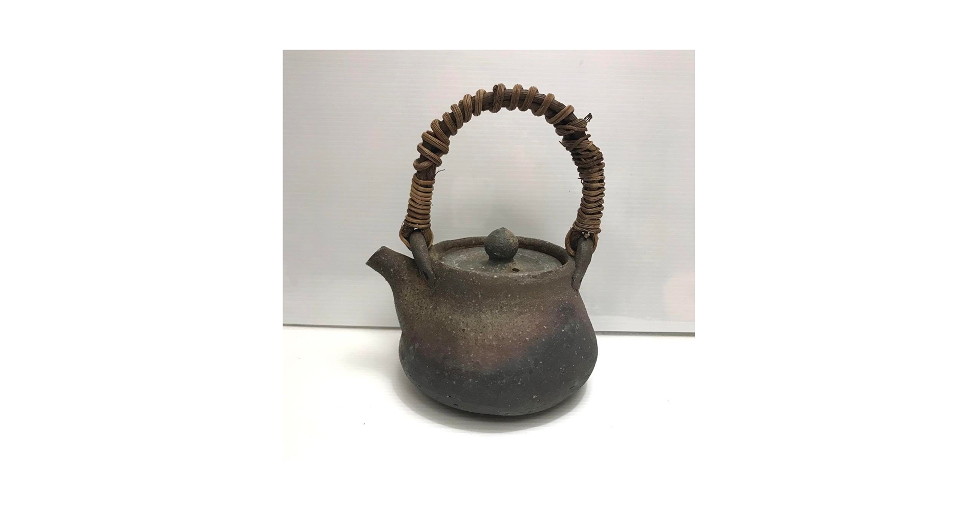 急須　陶器　蔓ハンドル　作家物　蔓細工　未使用に近い美品 急須 陶器 蔓ハンドル 作家物 蔓細工 未使用に近い美品 陶芸の