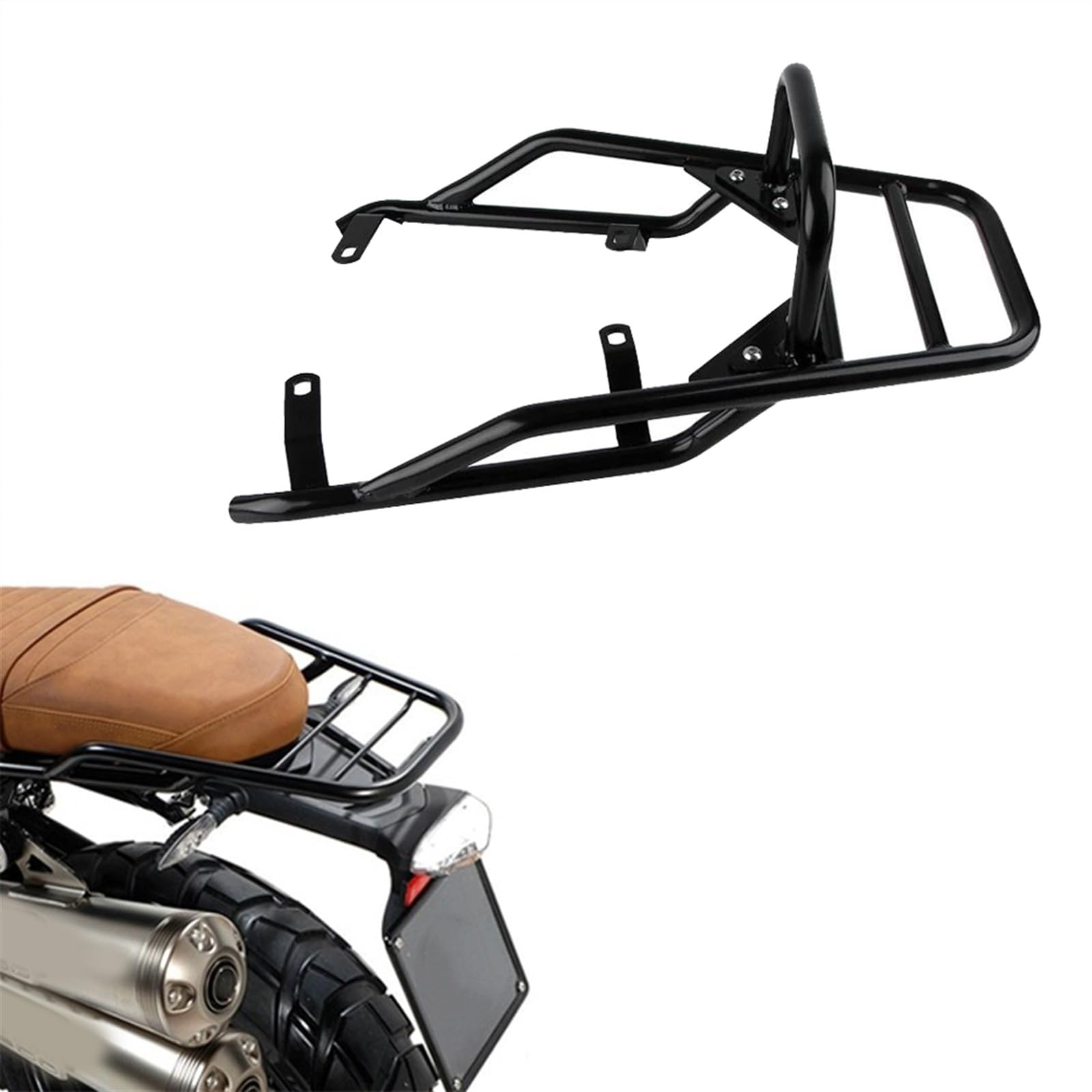 Sedile Posteriore Passeggero Per Moto Portapacchi Con Impugnatura Per BMW RNINET Scrambler R NINE T R9T Pure Racer
