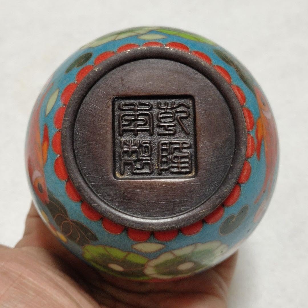 骨董 銅胎景泰藍 七宝焼 銅線埋込 宝相花紋 筆洗 水丞 墨池 古文房具 在銘 Amazon.co.jp: 骨董品 銅胎 景泰藍 七宝 手絵 魚藻紋 画缶 筆洗 建水