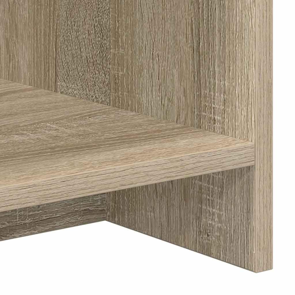 Mobile per TV in rovere Sonoma, 102 x 35 x 45 cm, con vano portaoggetti, mobile basso e ripiano multimediale, per soggiorno, home theater, mobiletto con ripiano e gestione dei cavi