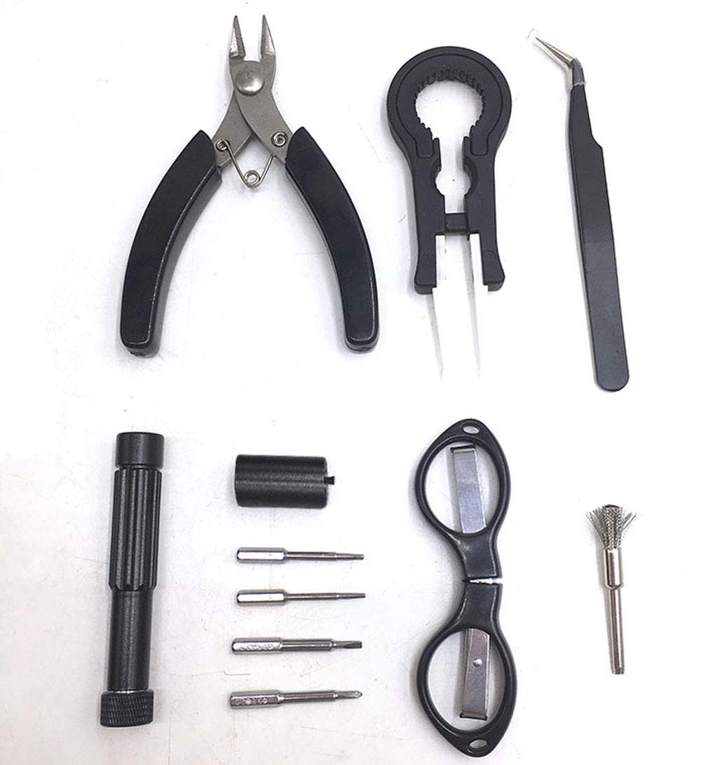 V2 E-Cigarette DIY Tool Set, 11 Pieces, Stainless Steel Coil Jig Wrapping  Set, Ceramic Tweezers and Curved Tweezers, Multifunctional Screwdriver,  Wire Cutter, Coil Set for RTA/RDA Use as Gift : Amazon.nl: DIY