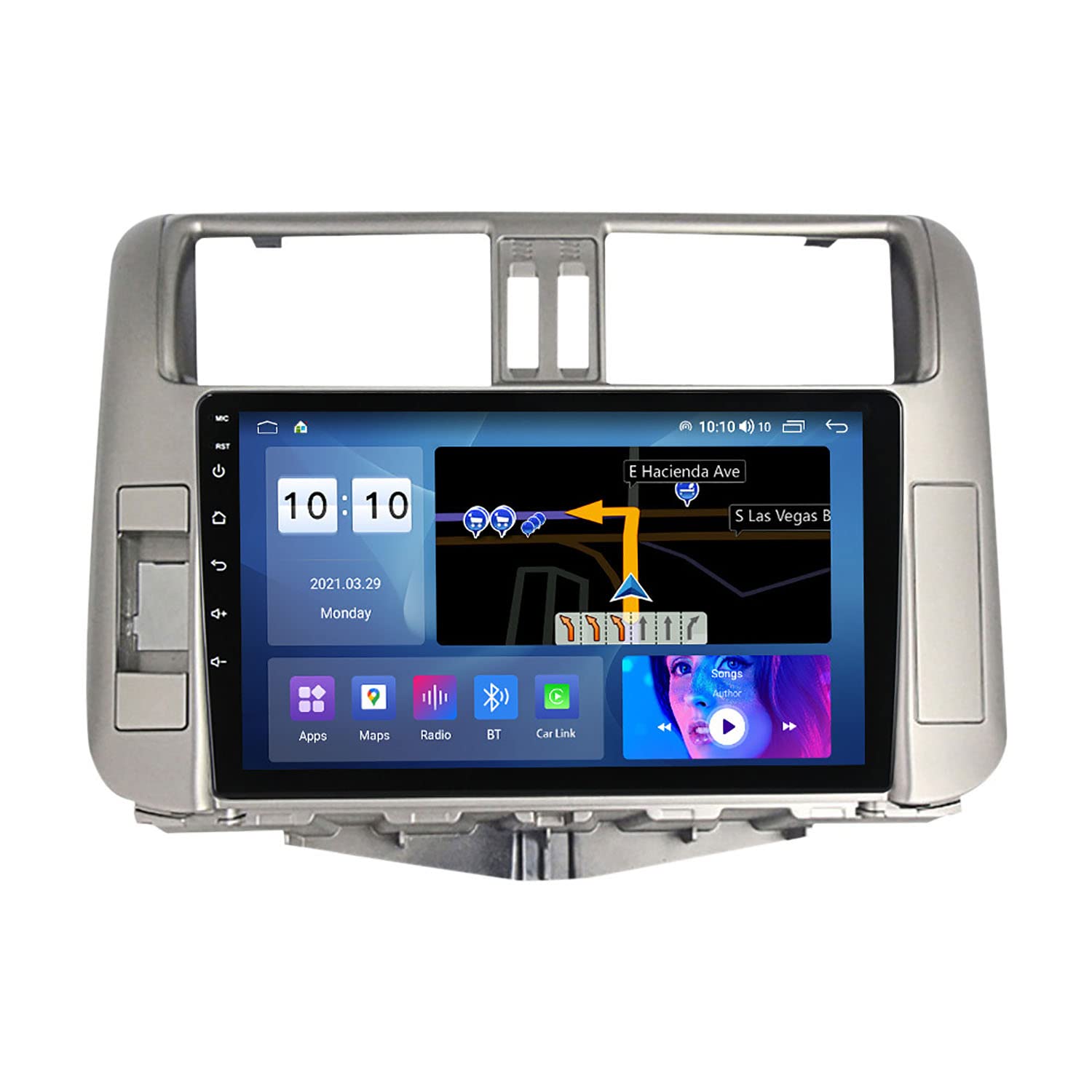 Charmstep2DIN Android 10 Autoradio for Toyota Land Cruiser Prado 150 2009-2013 Car Radio Multimedia Video Player Navigation GPS Support Carplay/WIFI/Bluetooth/SWC/Mirror Link