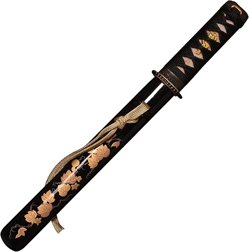 Miniatura 3 de SV Mini espada samurái Katana Tanto Japonés Pequeño Samurai Espada Corta 1045 Acero al Carbono Medio Espiga Completa Forjada A Mano Afilada 16.53