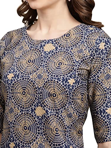 Image of Pinkmint Women's Crepe Digital Print Straight Kurta [Pack of 6] (CKE-329-353-330-333-341-343)