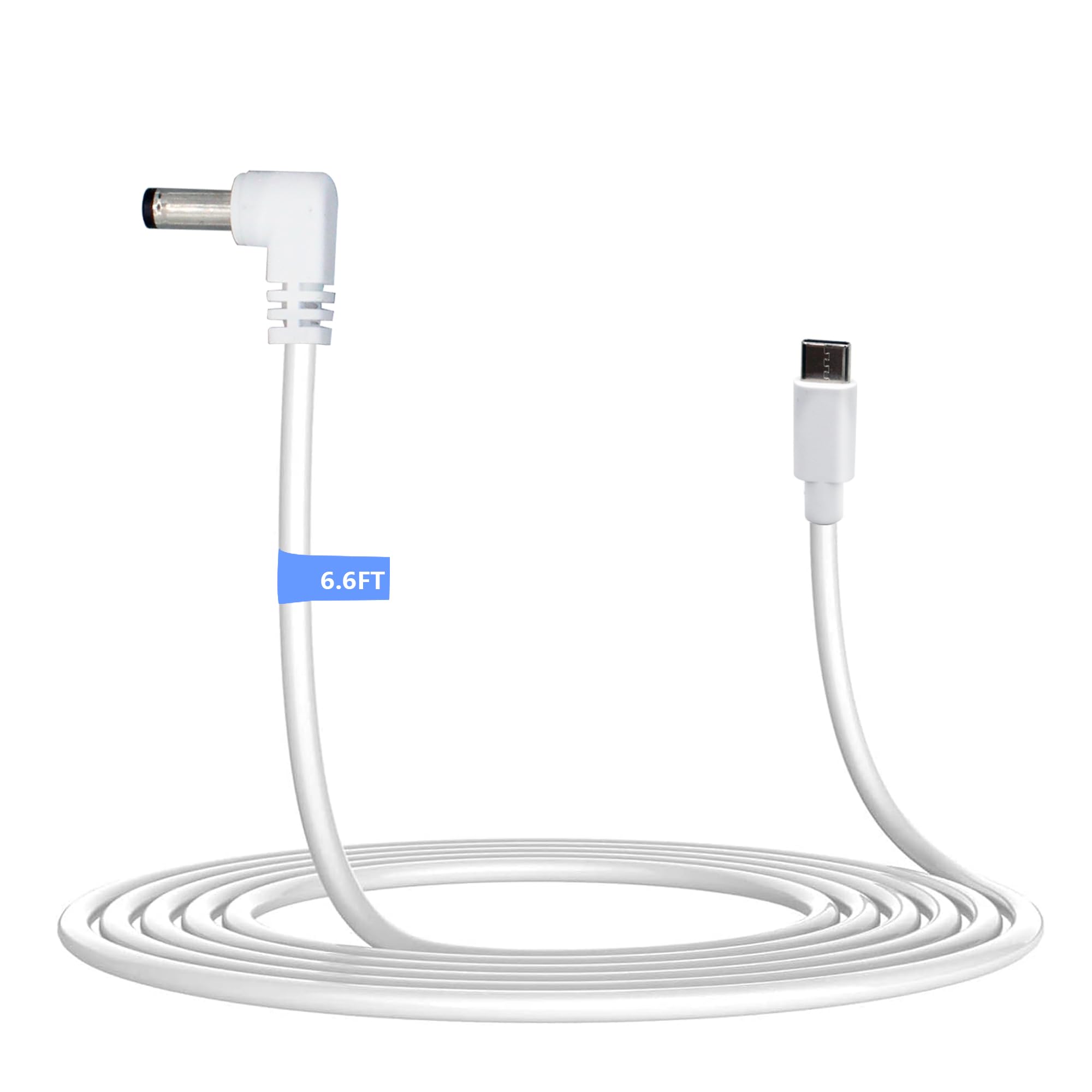 Wamlet 12v USB C(Type C) Car Adapter Charger for Medela Sonata, Ameda 12V Breast Pump, Spectra S1 S2 and Lactina Hygeia EnJoye - 6.6Ft (12V USB C