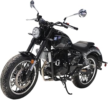 HHH 250cc Motorcycle 6 Speed EFI Fuel Injection Bike Street Bike Motorscooter Black