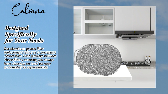 Three Calvana Aluminum Grease Filters