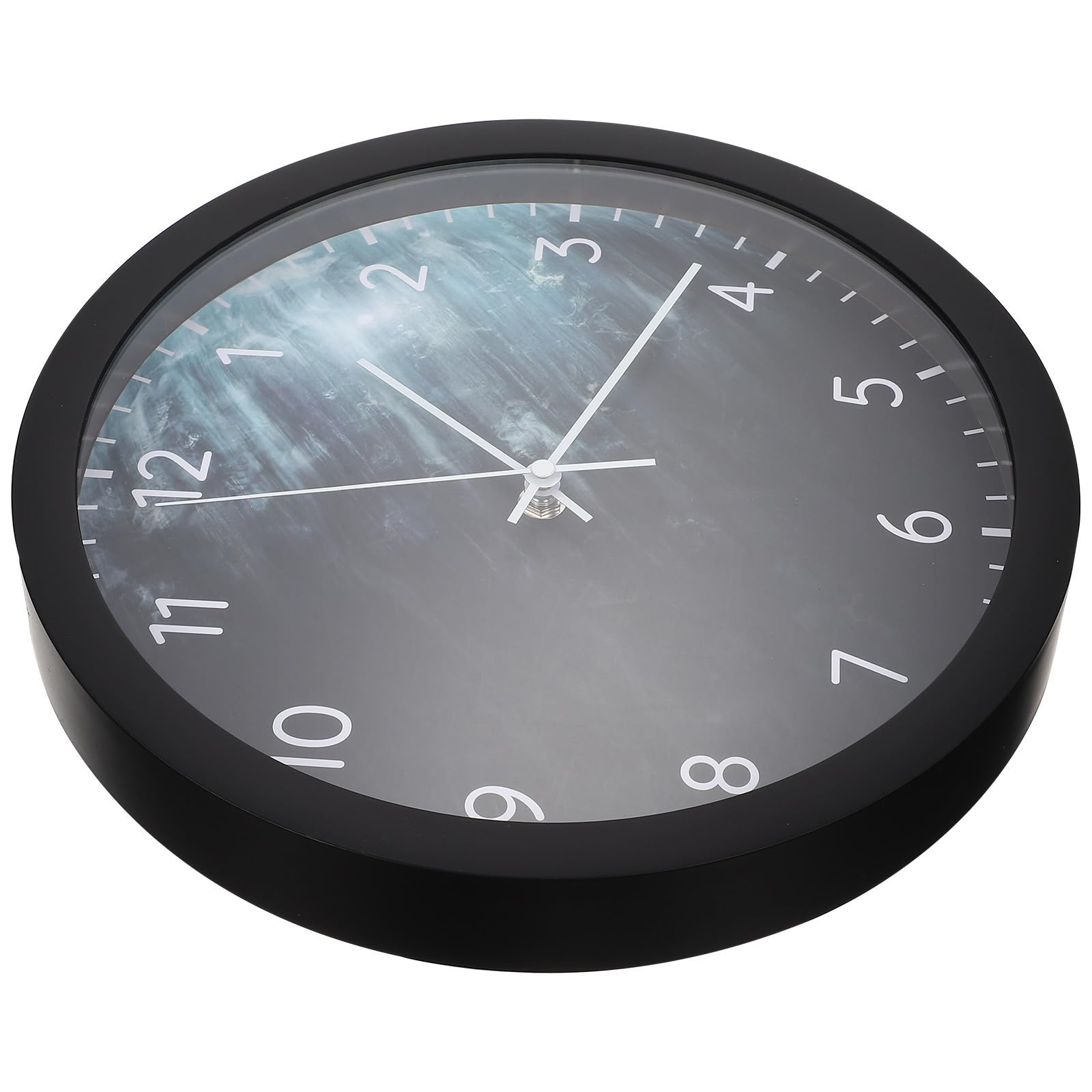 HOMSFOU Reloj de Pared Decorativo con Voz, Nocturno, Vidrio y Plástico