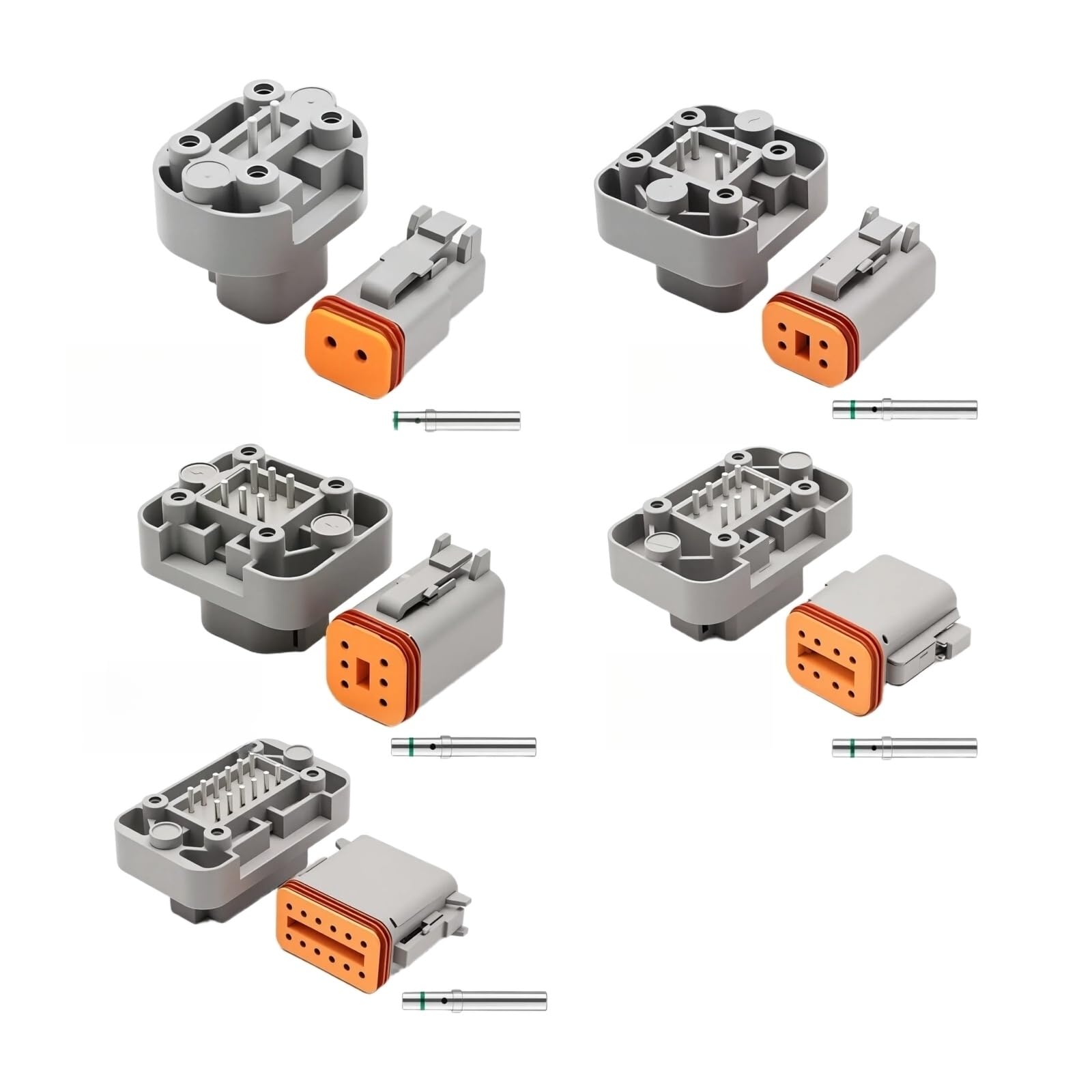 Kit DT15 de 12 pines para reparar sistemas eléctricos de motos y coches, 10 sets DT13 DT04