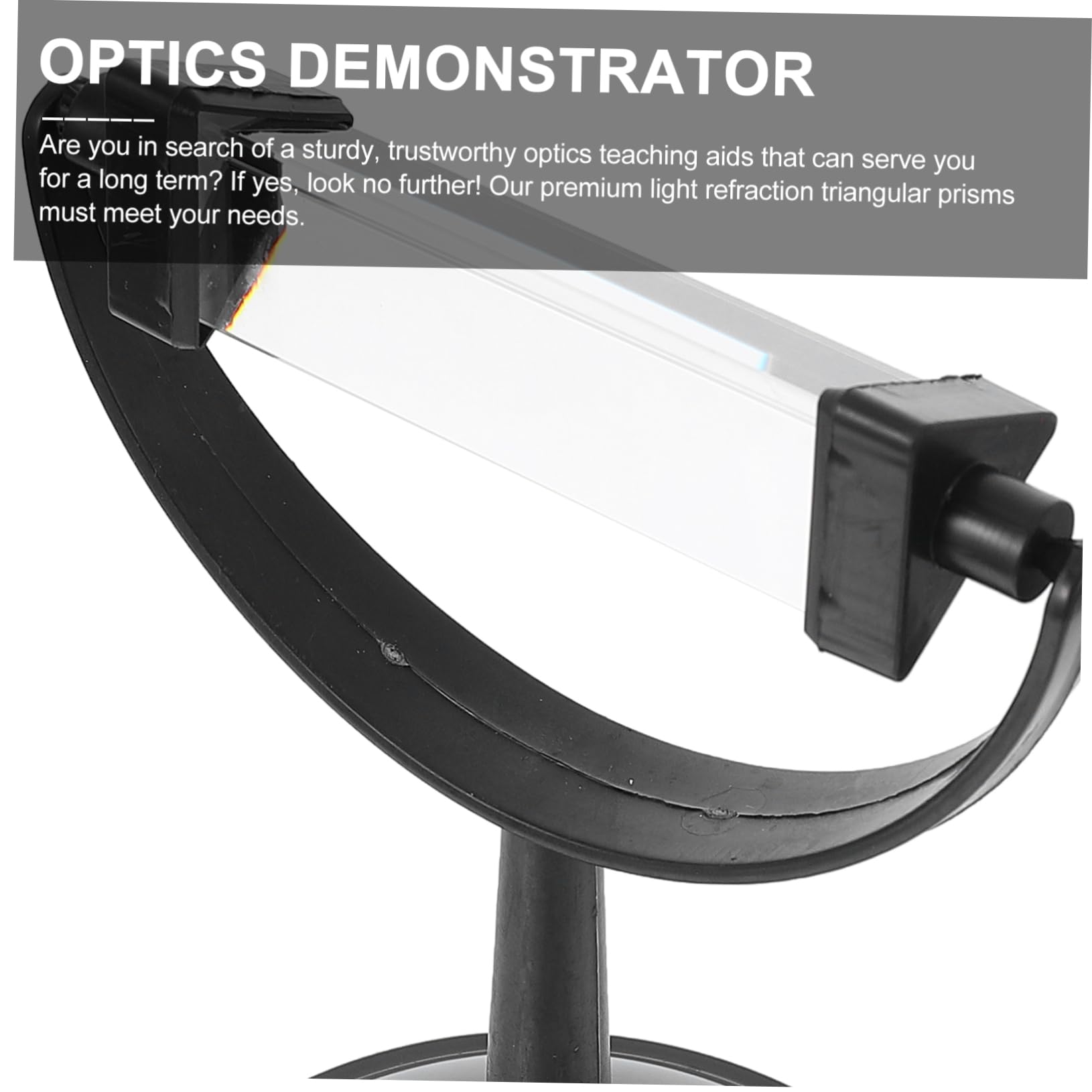 NAMOARLY Science Classroom Optics Kit 3 Pack Triangular-Prism Spectrum Light Tool