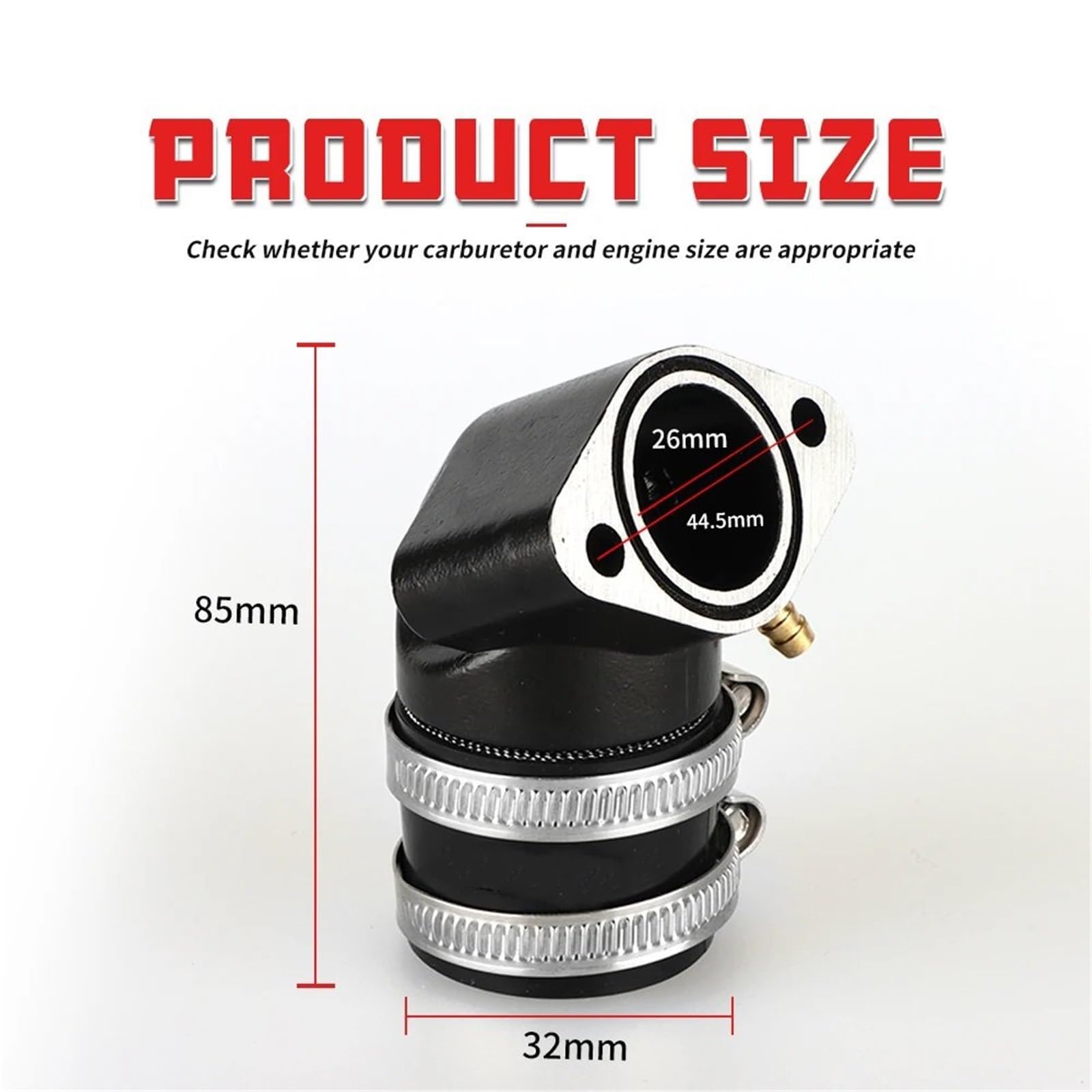 Naprawcze Carb Wymiana Akcesoriów Adapter kolektora dolotowego motocykla pasuje do PE gaźnika PWK skuter GY6 150cc części silnika rura dolotowa kolektor(5PCS)