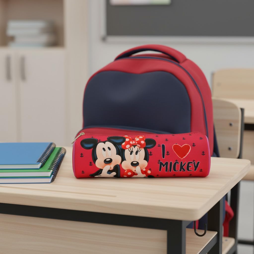 Portapenne Astuccio Borsellino Scuola Bambini 21x7x6cm Minnie Mouse