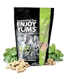 Enjoy Yums Mint Horse Treats – 1 lb Bag – All-Natural, Low Sugar, Heart-Shaped Baked Biscuits – Peppermint & Honey Flavor – Vet-Endorsed – USA Made