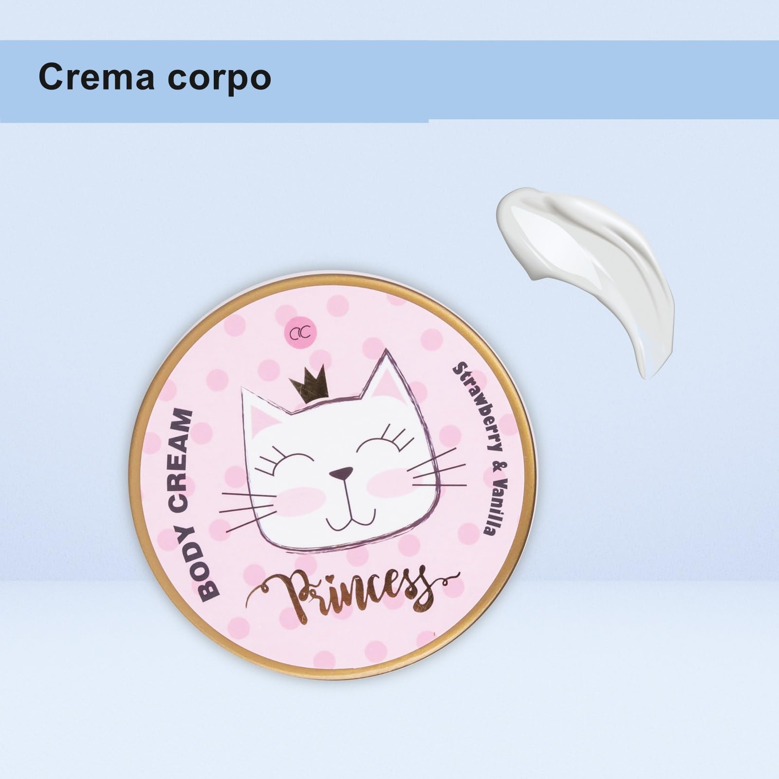Accentra - Set Regalo Princess Kitty Per Bambina, Con Aroma Alla Fragola E Alla, 7 Pezzi, Colore: Rosa, Vaniglia
