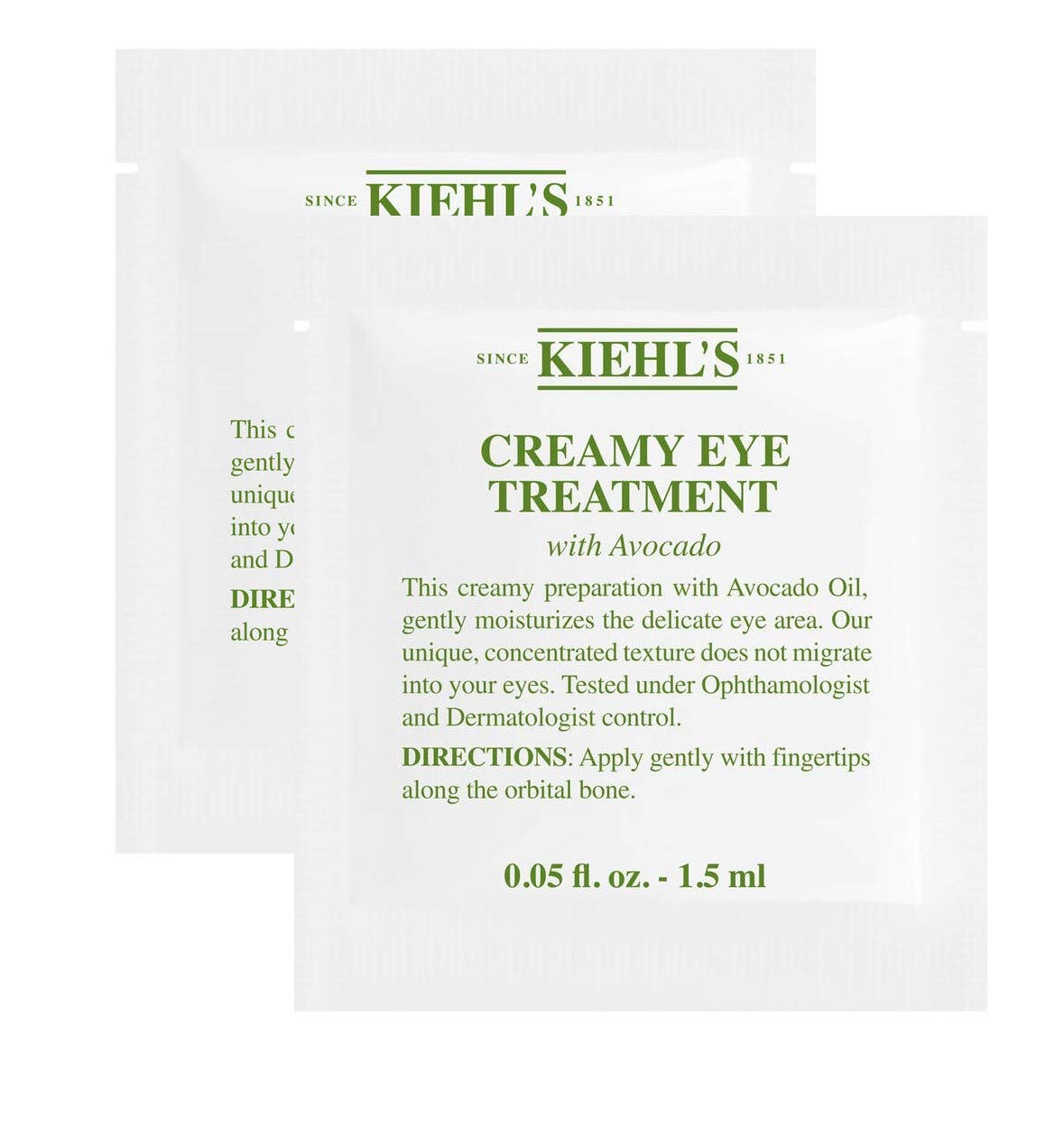 Kiehl'sCreamy Eye Treatment With Avocado Sample Packets, Set of 2