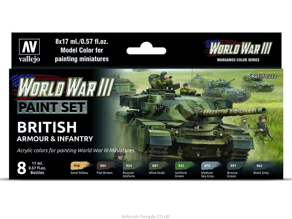Team Yankee WWIII British Armour & Infantry Paint Set
