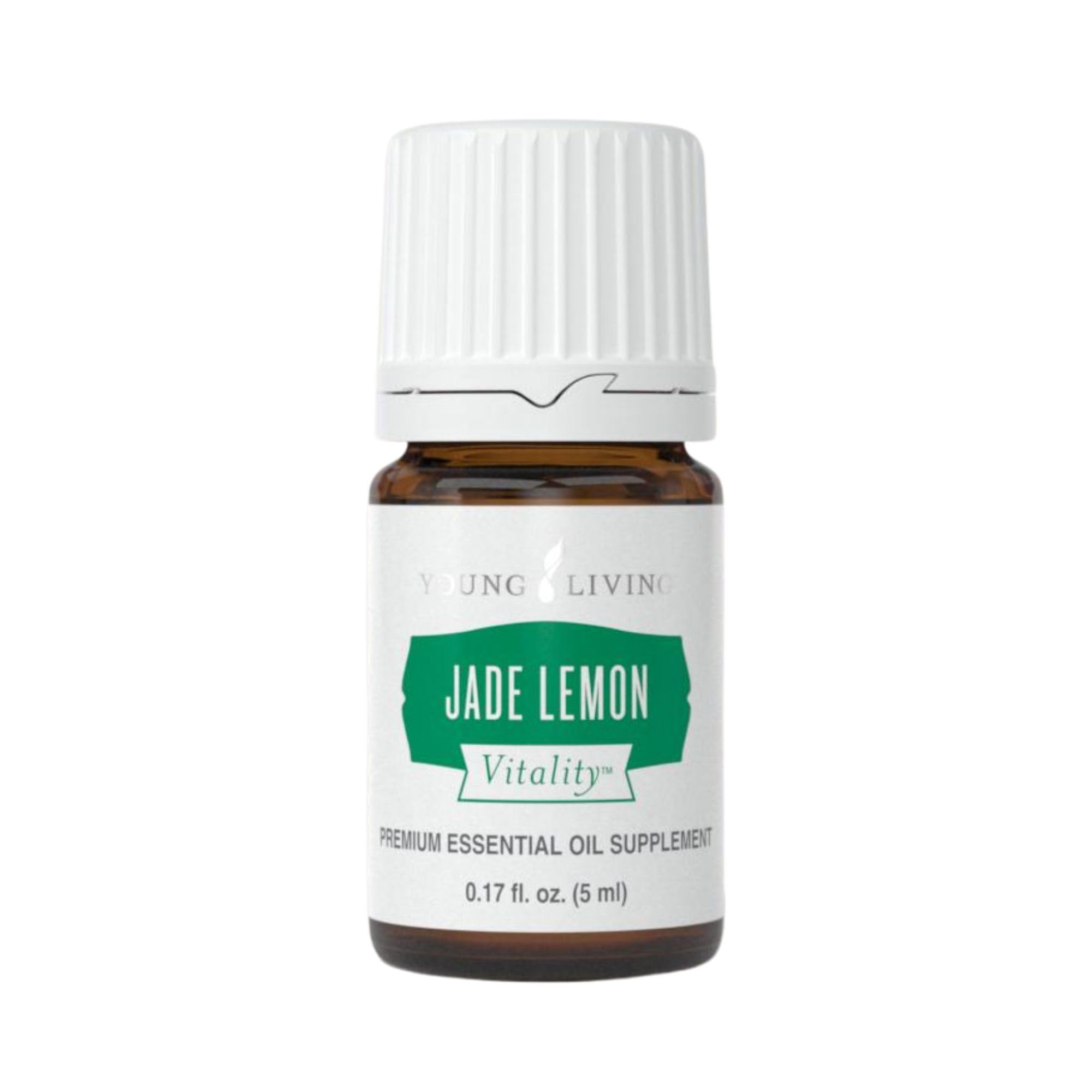 Young Living - Jade Lemon Vitality 5 ml | Digestive Health Supplement | Natural Cleansing Properties | Fresh Flavor for Food & Drinks | Essential Oil for Culinary Use