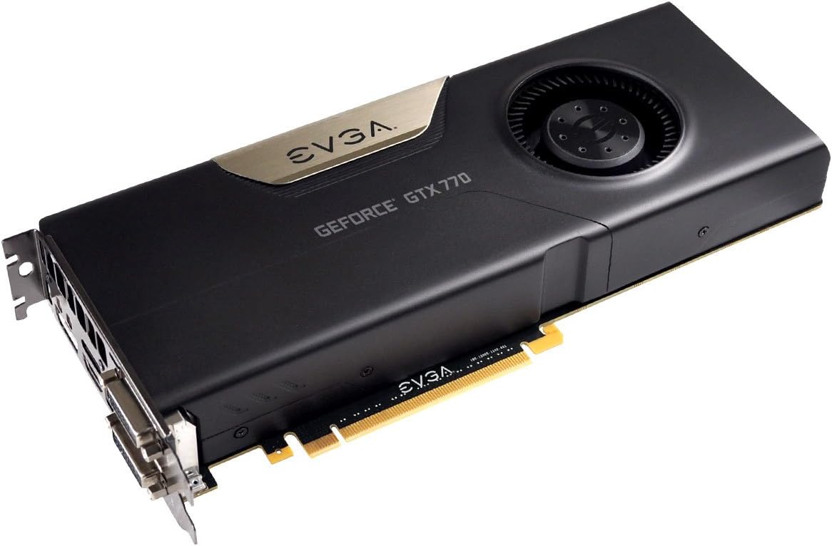 EVGA GeForce GTX770 2GB GDDR5 256bit, Dual-Link DVI-I, DVI-D, HDMI,DP, SLI Ready Graphics Card (02G-P4-2770-KR) Graphics Cards 02G-P4-2770-KR