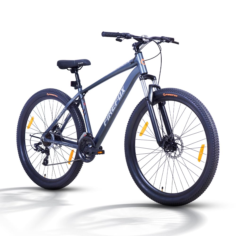 FIREFOX Sigma+ 29T 21 Gear Mountain Bicycle for Adult | Grey/Black | Front Suspension | Disc Brake | Alloy Frame:18inch | Ideal Rider Height:5'2-5'8 | 98% Pre-Assembled | Ideal for Mens-image-35