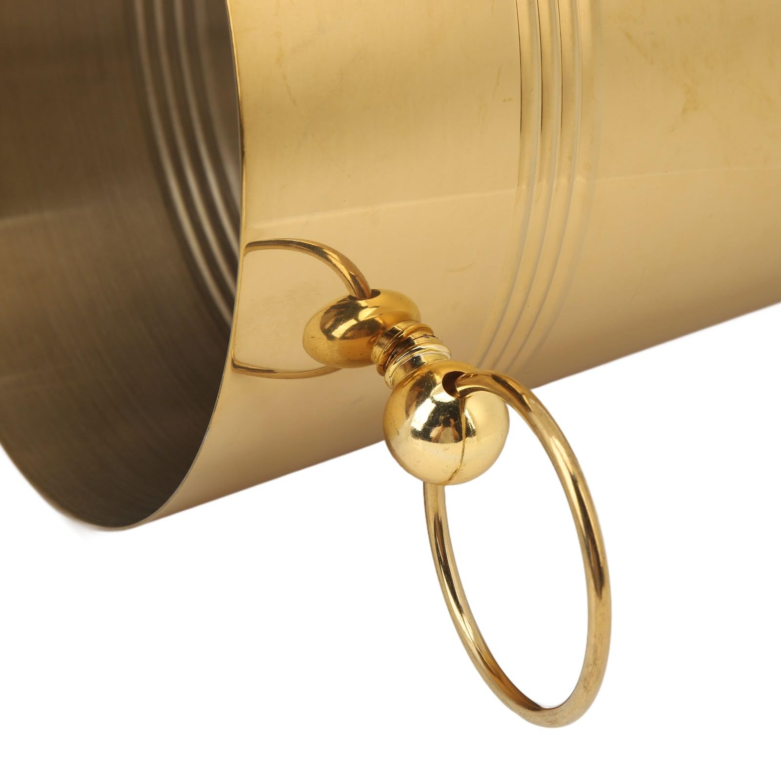 Secchiello per il Ghiaccio in Acciaio Inossidabile con Doppi Manici e Finitura Lucida per Birra, Champagne, Soda, Refrigeratore per Vino di Grande capacità (L)