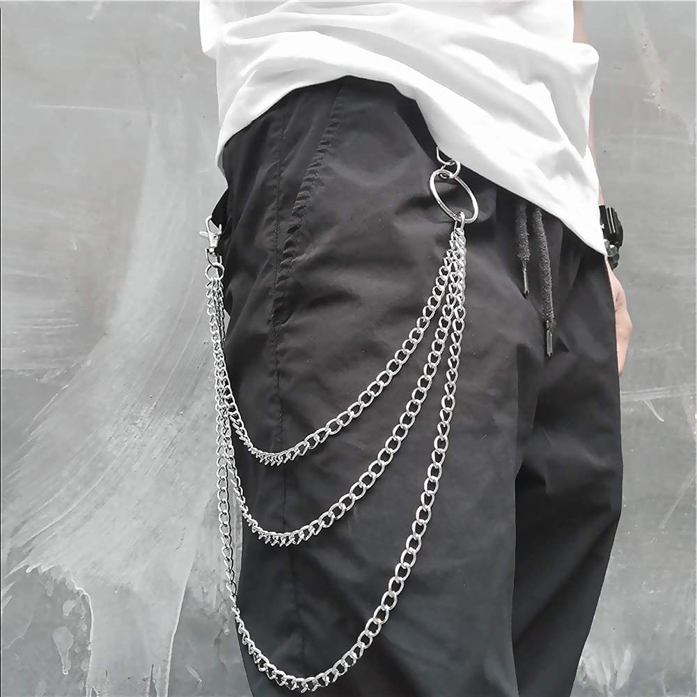 Portemonneeketting, Heavy Duty Broek Sleutelhanger Riem voor Mannen