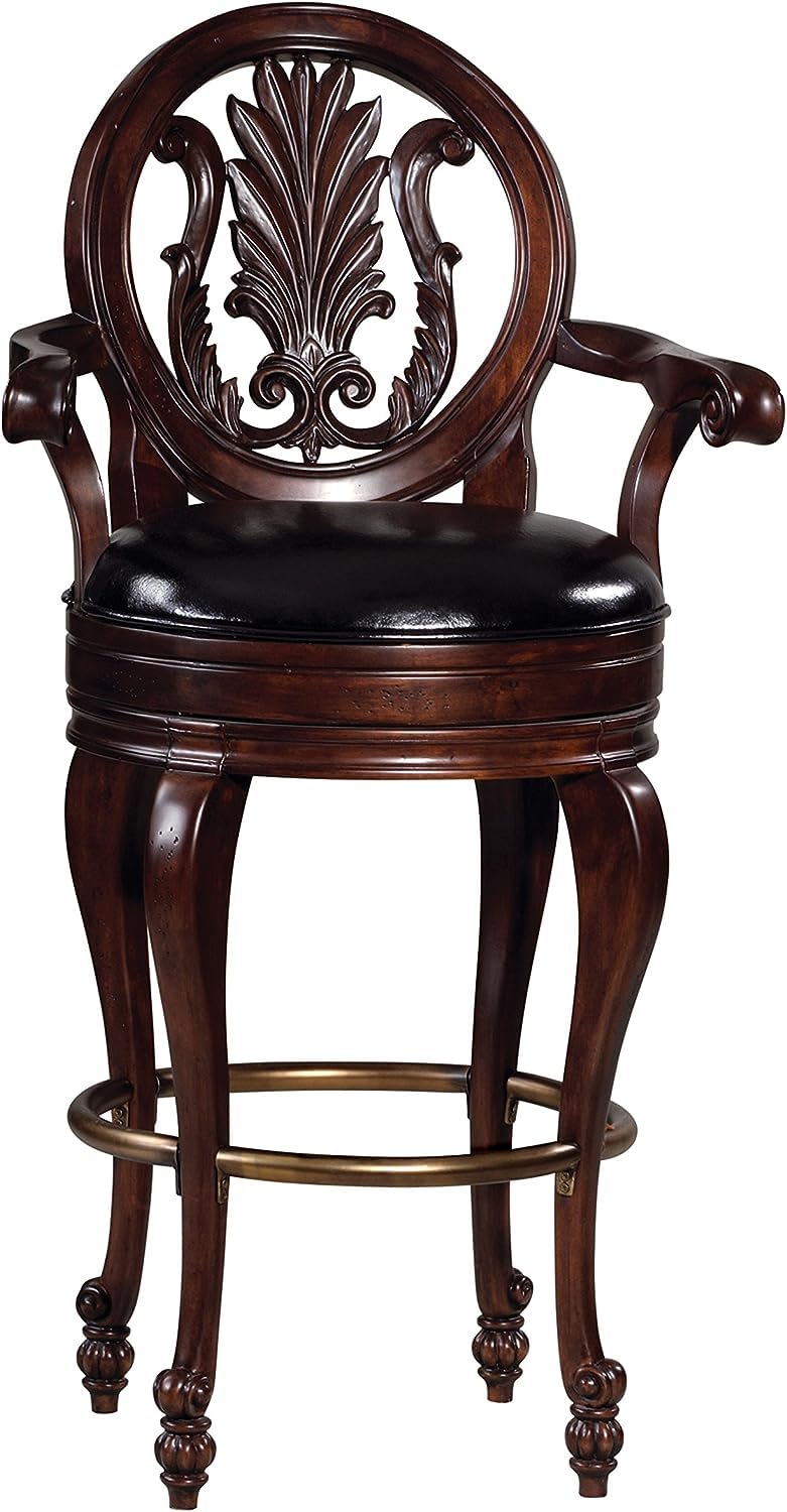 Howard Miller Shull Bar Stool II 549-336 – Rustic Cherry Finish