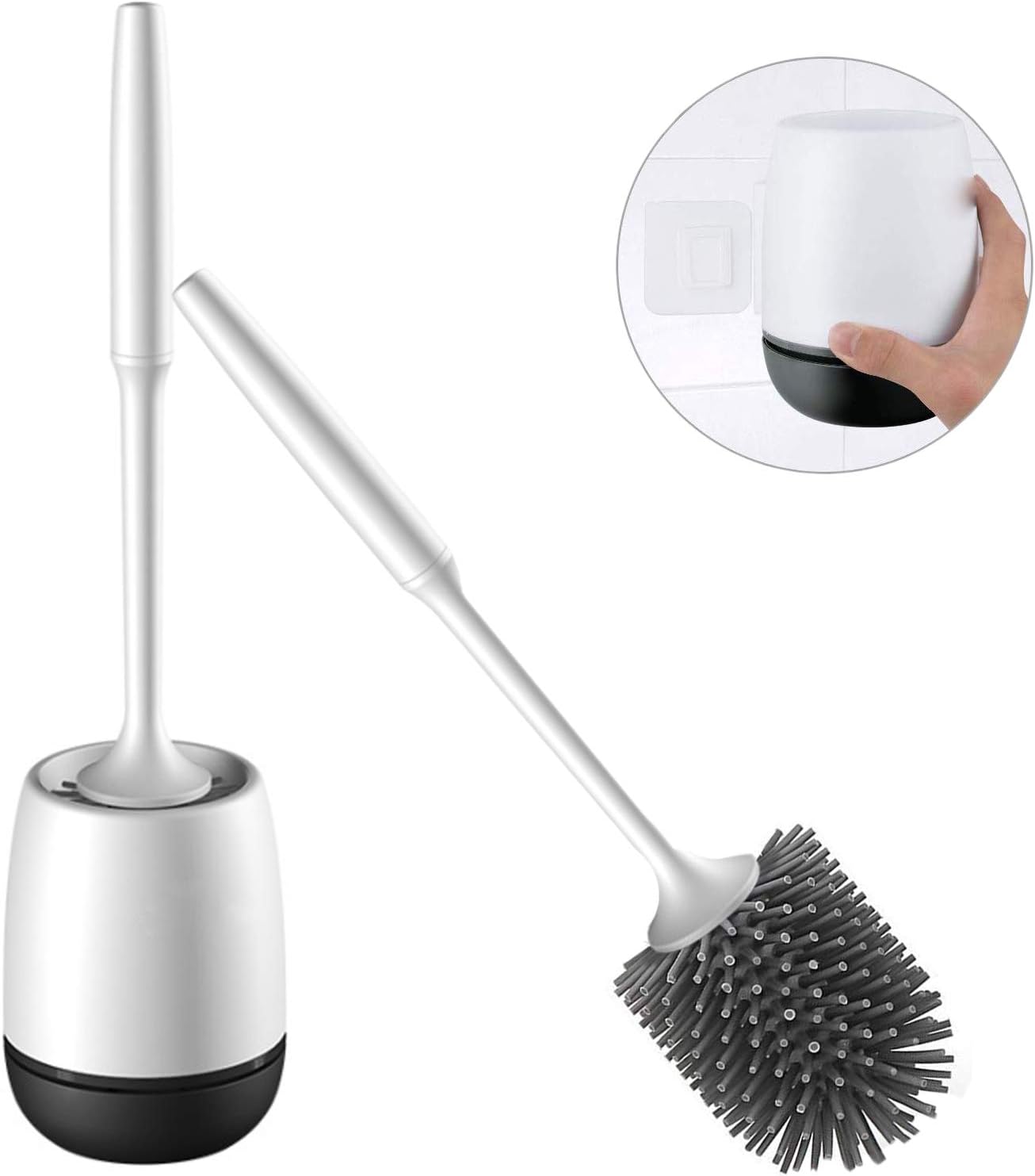 spazzolino da toilette con supporti