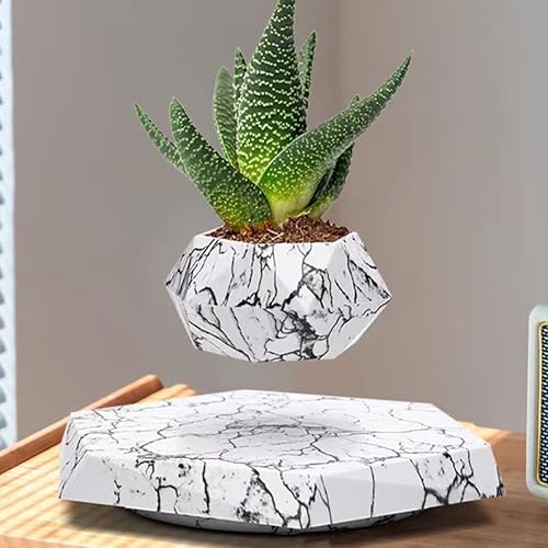 Miniatura 4 de Maceta flotante  Maceta de levitación magnética para suculentas, bonsái de aire y flores y plantas falsas, decoración única para el hogar, la