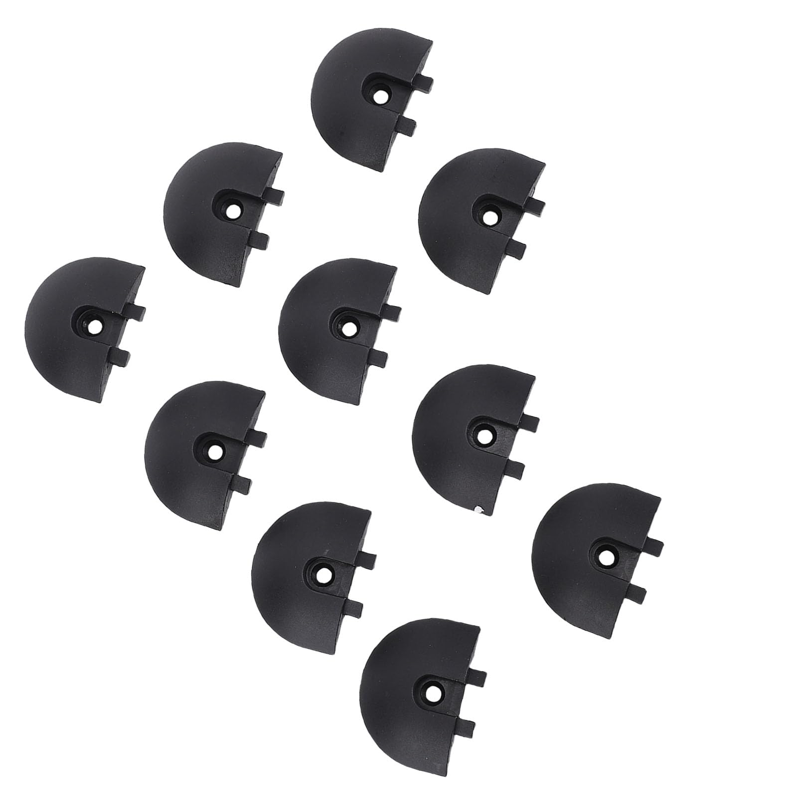 Cocoarm 10 Embouts Coudés en L pour Prévention des Débris, Matériau Durable, Installation Facile, Transition en Douceur. Embouts d'extrémité Coudés pour Rail en L, de Rail en, Arrimage de en
