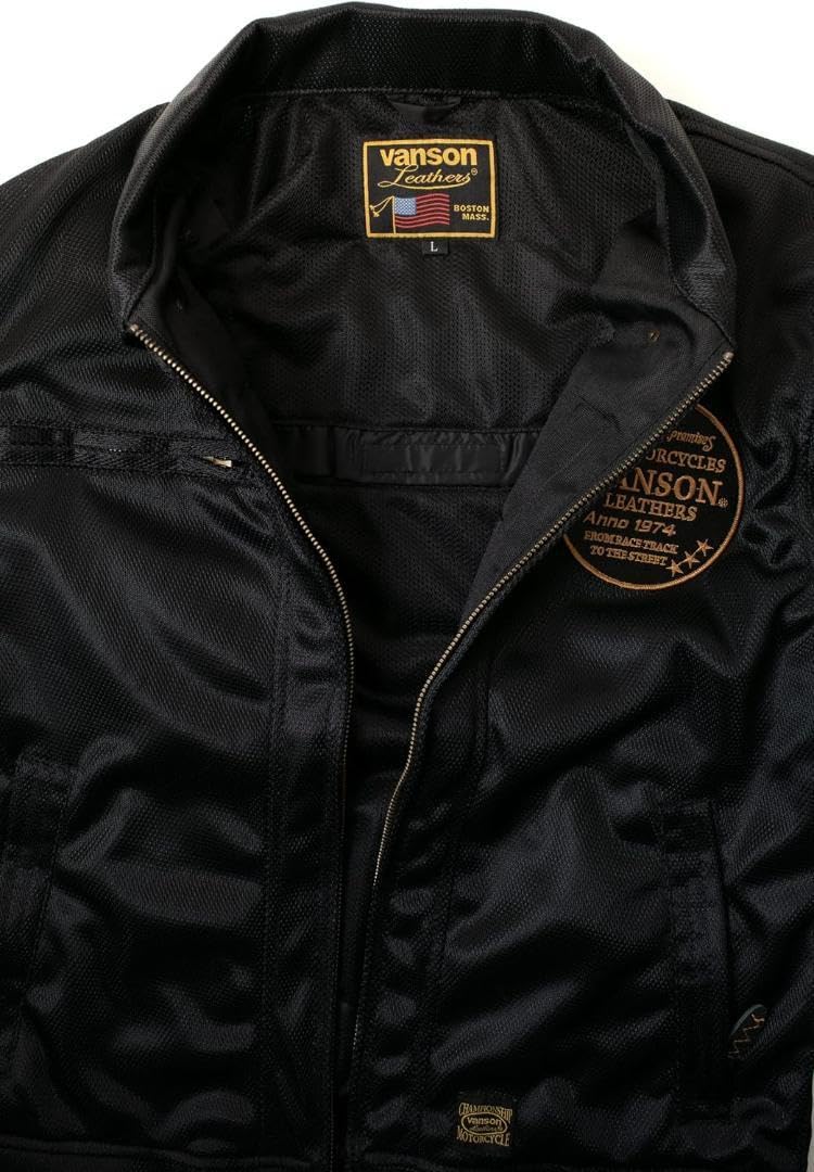 Amazon.co.jp: VANSON バンソン メッシュカバーオールジャケット BKYE 