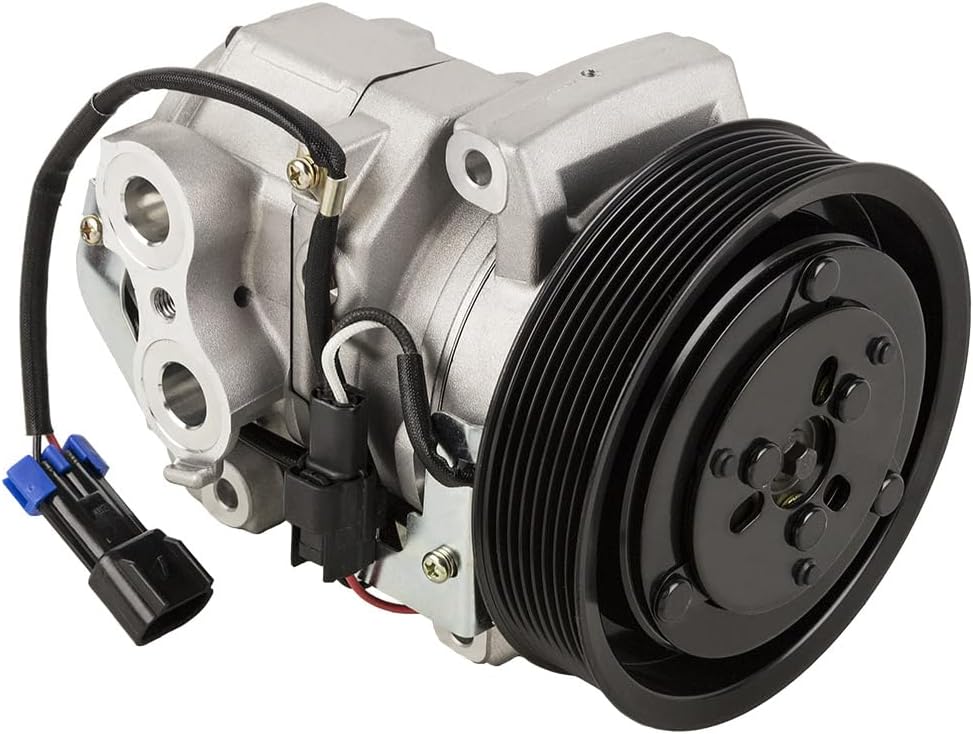 AC Compressor & 8-Groove 140mm A/C Clutch For Freightliner Replaces 22-65770-000 10S15C 12v - BuyAutoParts 61-05242AMZ New