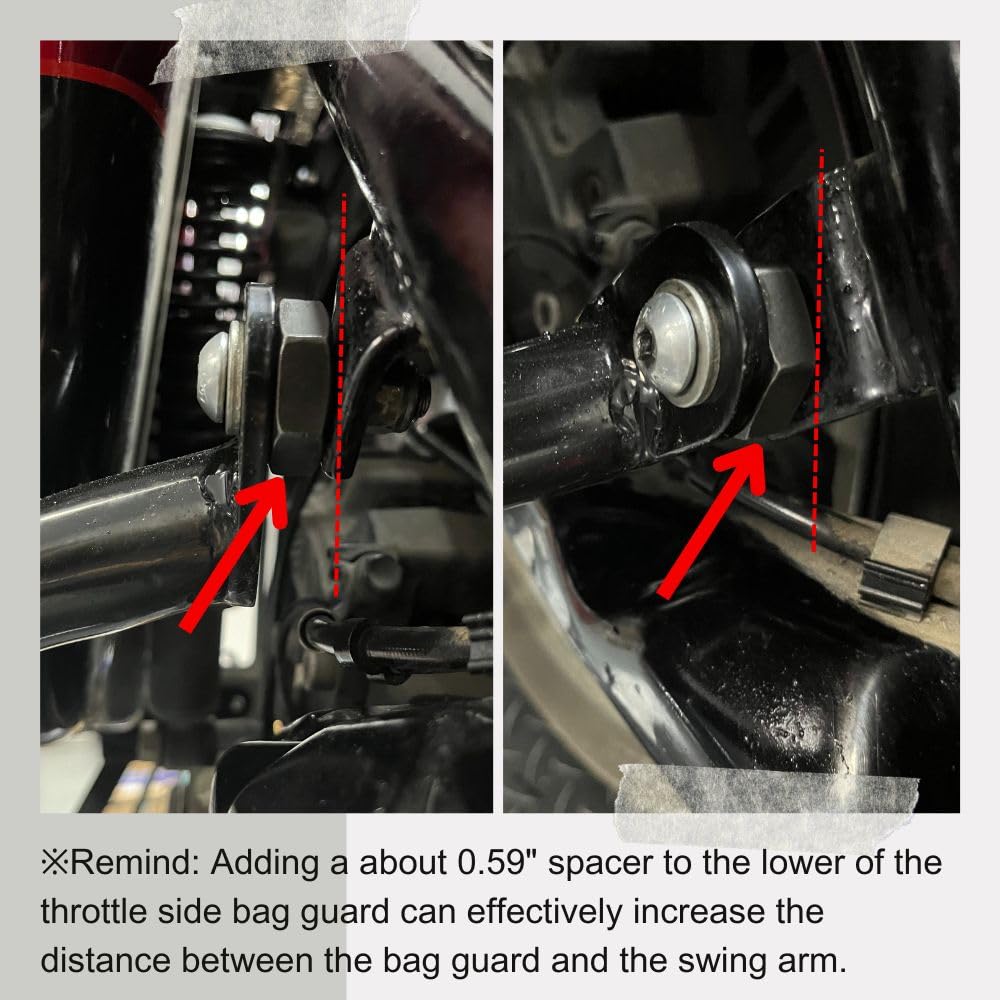 Protezioni per borse da sella per moto, adatte per Harley Touring Street Glide Road King Electra Glide 2009 e successivi, colore nero
